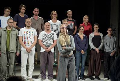 Jelenet az előadásból Baróthy (Máthé Zsolt)|Ilovszky Béla